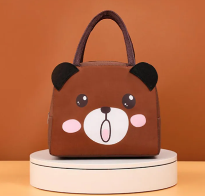 Sac à déjeuner isotherme pour enfants avec imprimé animal – Sac repas thermique portable pour l'école