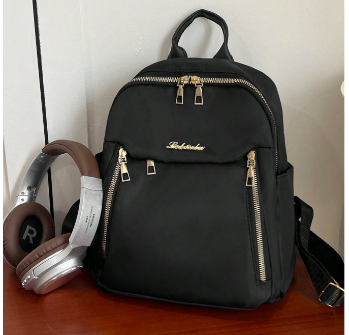 Women's Casual Black Backpack