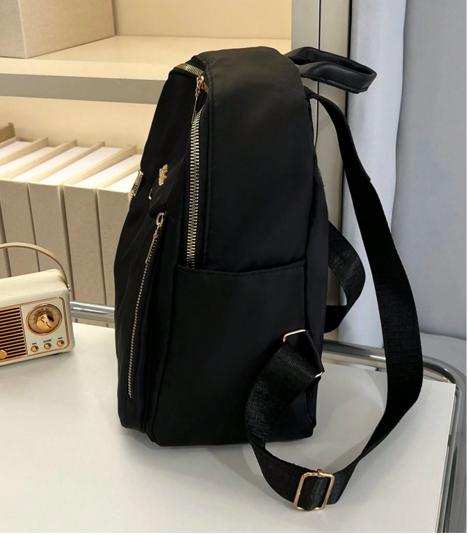 Women's Casual Black Backpack