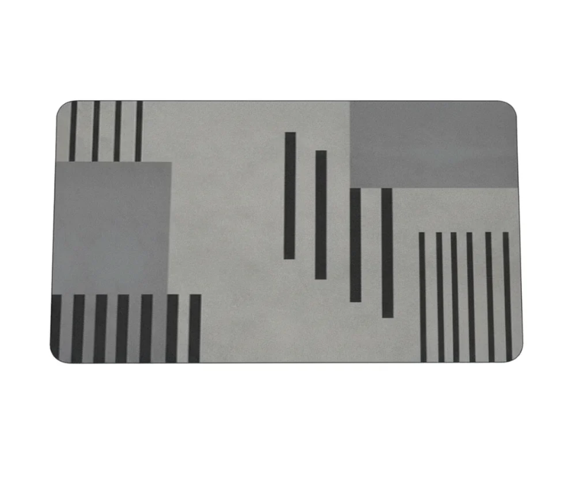 40*60cm Rectangular Absorbent Anti Slip Rubber Quick Dry Bath Mat (EGM056)