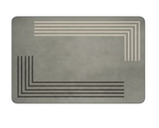 Rectangular Absorbent Anti Slip Rubber Quick Dry Bath Mat (EGM058)