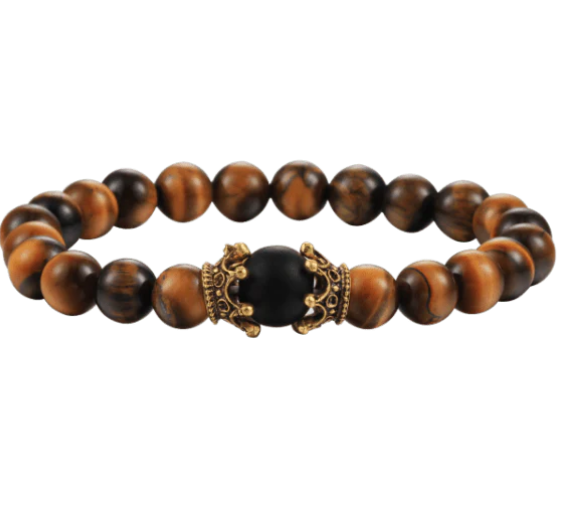 Bracelet unisexe en perles d'imitation ambre (EGBT027)