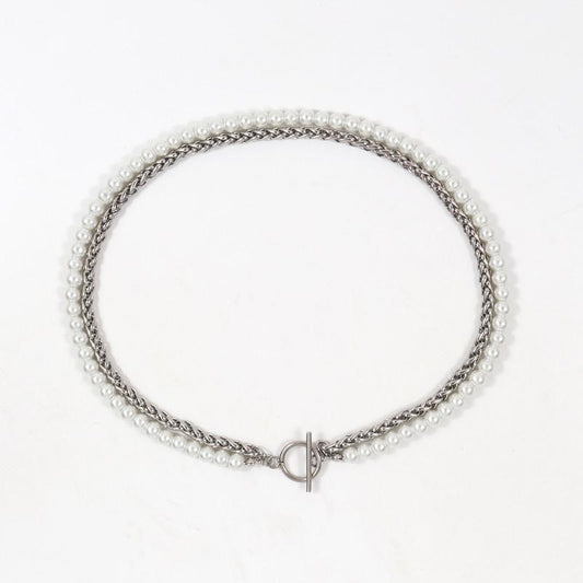 قلادة نسائية من اللؤلؤ مصنوعة يدويًا (EGN230)