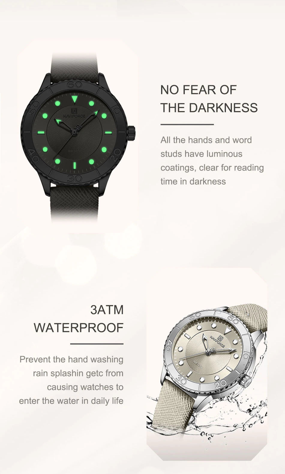 NAVIFORCE Leather Women Watch (NF5020)