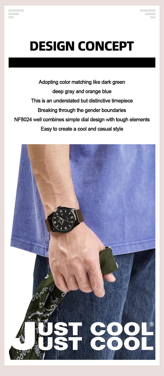 NAVIFORCE Leather Men Watch (NF8024)