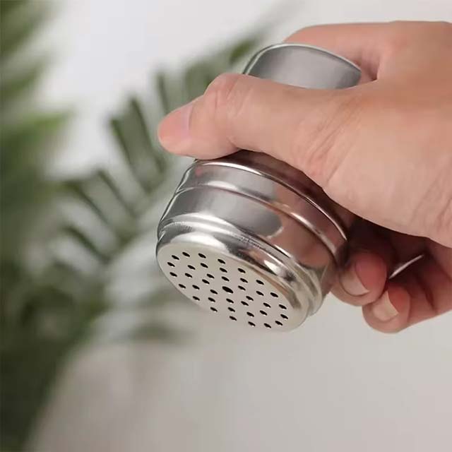 Multi-Purpose Stainless Steel Spice Jar – Rotating Cover Seasoning Shaker for Salt, Sugar & Pepper