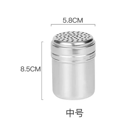 Multi-Purpose Stainless Steel Spice Jar – Rotating Cover Seasoning Shaker for Salt, Sugar & Pepper