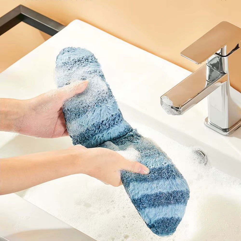 Universal Thickened Toilet Seat Cushion Cover – Washable & Reusable Soft Warmer Mat – Plush Winter Bathroom Seat Pad in Pastel Tones (Blue/Pink/Green/Beige)