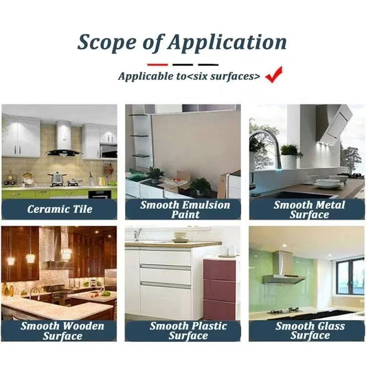 Self-Adhesive PVC Kitchen Oil-Proof Wallpaper – Heat-Resistant & Waterproof Backsplash Protector – Peel & Stick DIY Cabinet & Countertop Renovation Film for Walls, Furniture, and Tables (60*1000CM)