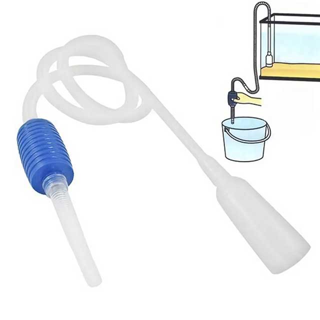 Semi-Automatic Aquarium Gravel Cleaner – Siphon Pump Vacuum for Water Change & Tank Cleaning