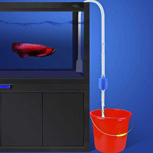 Semi-Automatic Aquarium Gravel Cleaner – Siphon Pump Vacuum for Water Change & Tank Cleaning