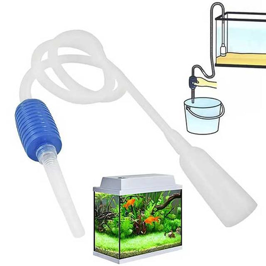Semi-Automatic Aquarium Gravel Cleaner – Siphon Pump Vacuum for Water Change & Tank Cleaning