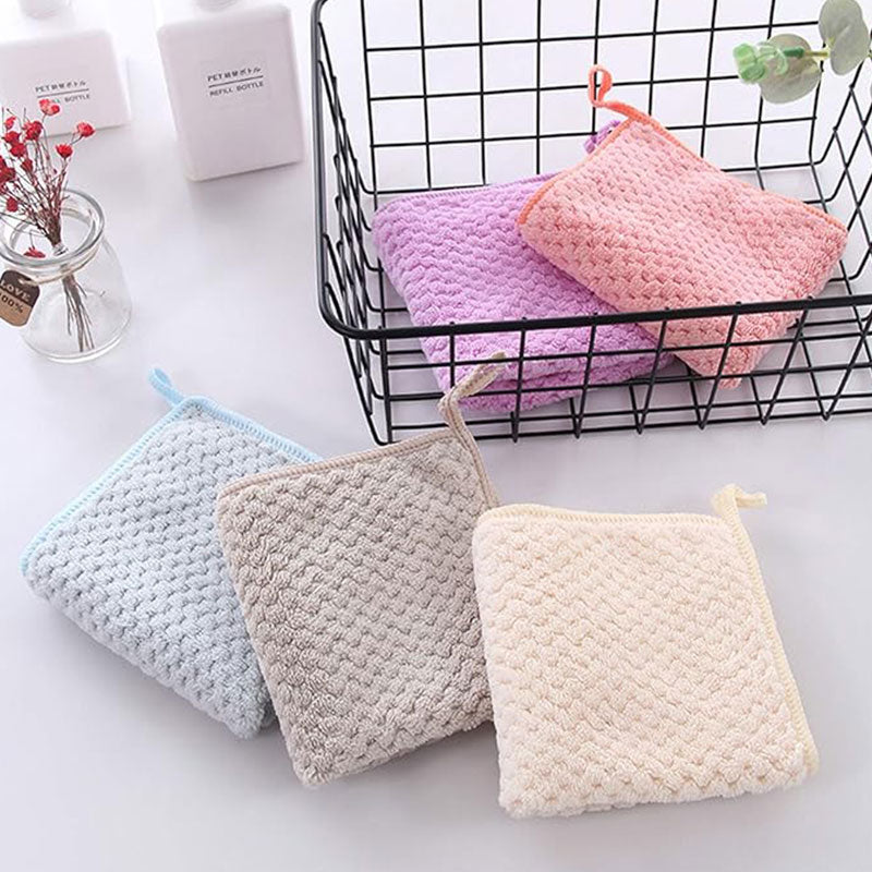 Serviettes de toilette super absorbantes | Serviettes douces en microfibre avec boucle de suspension | Séchage rapide et lavables en machine pour la cuisine et la salle de bain