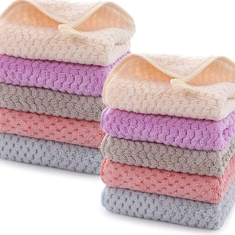 Serviettes de toilette super absorbantes | Serviettes douces en microfibre avec boucle de suspension | Séchage rapide et lavables en machine pour la cuisine et la salle de bain