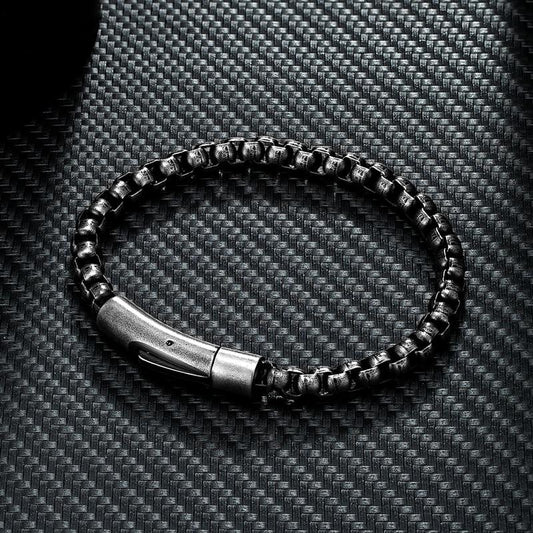 Bracelet à chaîne en acier inoxydable avec boucle magnétique (EGBT348) 