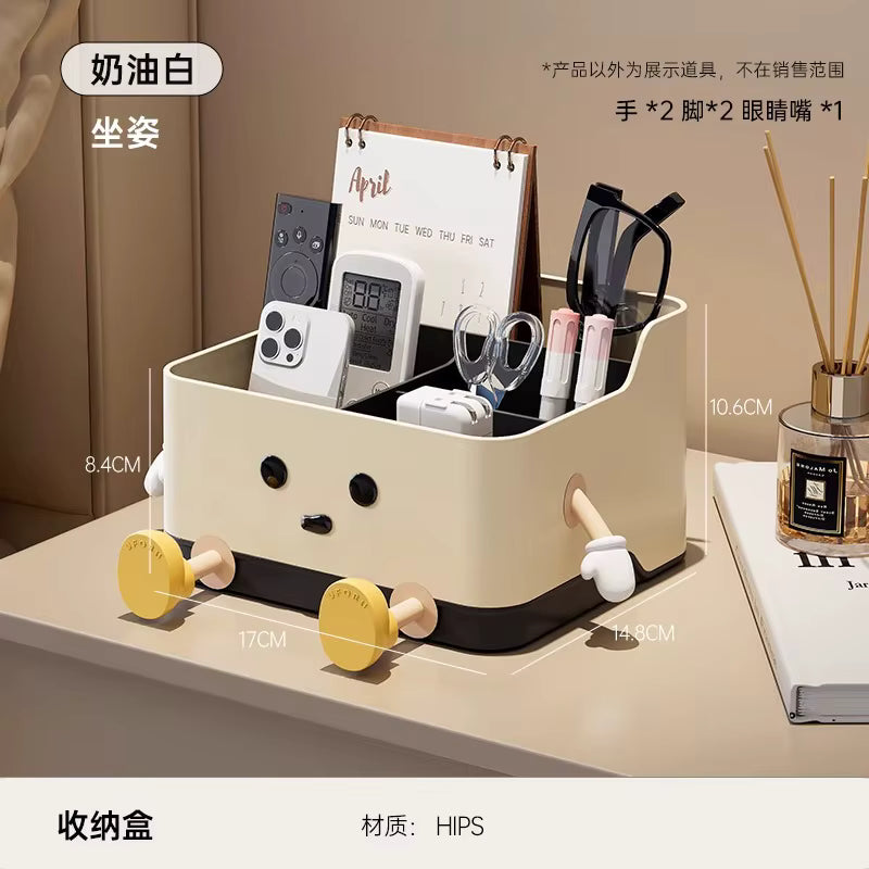 1pc Boîte de rangement de bureau multifonctionnelle – Étagère de rangement cosmétique à plusieurs niveaux – Vitrine de comptoir pour maquillage, soins de la peau et fournitures de bureau