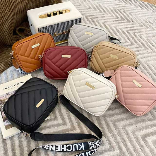 Shell Crossbody Bag for Women – Fashion Quilted PU Leather Shoulder Purse & Handbag with Zipper