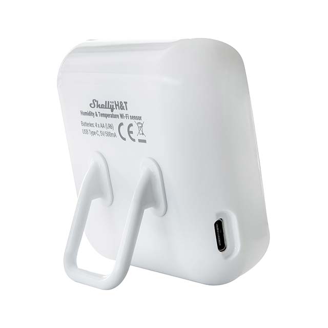 Shelly Plus H&amp;T WiFi Temperature and Humidity Sensor with Display - Wireless Smart Home Monitoring Device