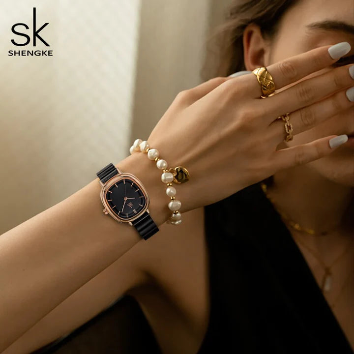 Shengke Relogio Feminino Women s Watches Fashion Black Top Luxury Ladies Quartz Wristwatches Elegant Woman s 5 720x720