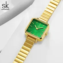 Shengke Unique Women Square Watches Square Woman s Golden Quartz Wristwatch Minimalism Casual Dress Watch for.jpg 220x220.jpg  3