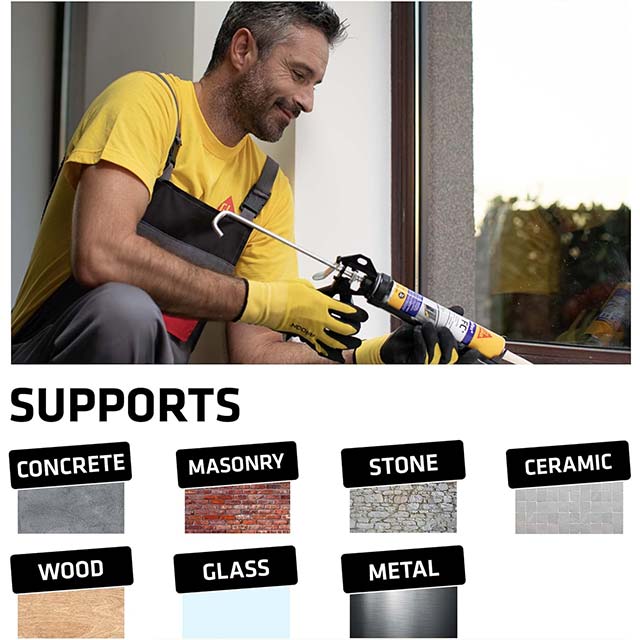 Sika Sikaflex 11FC Purform 300ml – Multipurpose Moisture Curing Elastic Adhesive &amp; Sealant for Interior &amp; Exterior (White)