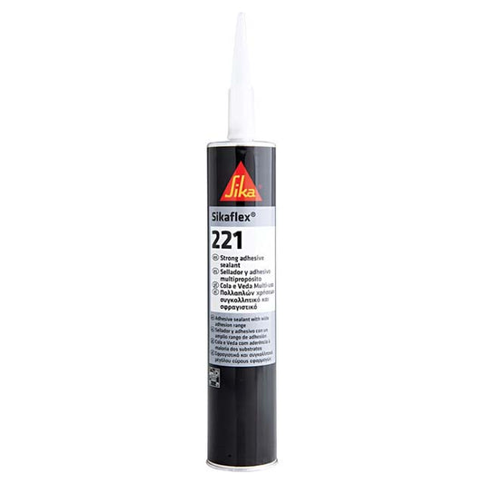 Sika Sikaflex 221 Multipurpose Sealant Cartridge 300ml – Black, High-Performance Adhesive &amp; Weatherproof Sealant