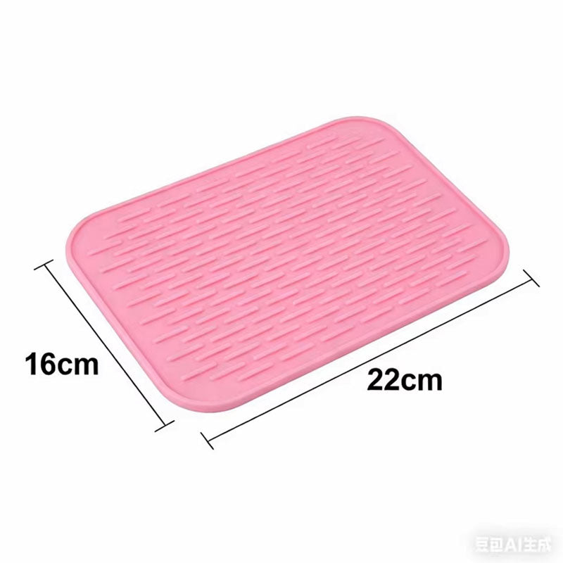 [16*22CM] Silicone Anti-Hot Insulation Pad – Square Non-Slip Coaster & Heat-Resistant Pot Mat for Kitchen Tableware