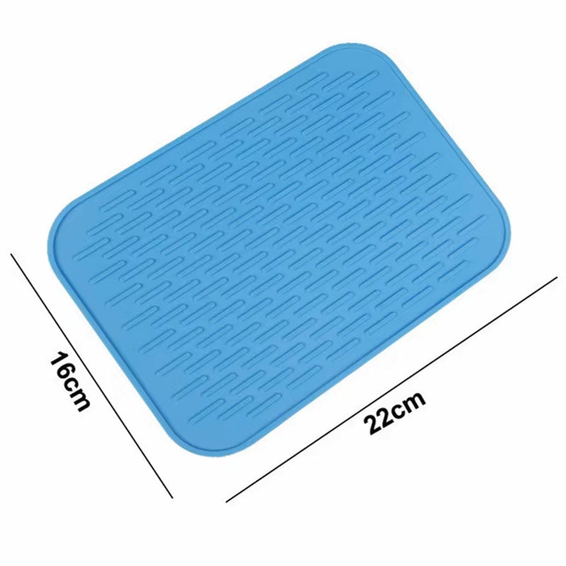[16*22CM] Silicone Anti-Hot Insulation Pad – Square Non-Slip Coaster & Heat-Resistant Pot Mat for Kitchen Tableware
