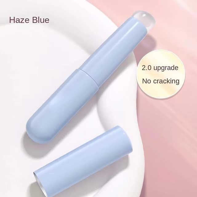 Silicone Lip Brush with Cap – Portable Lipstick & Balm Applicator with ABS Handle for Blending & Smudge Coverage