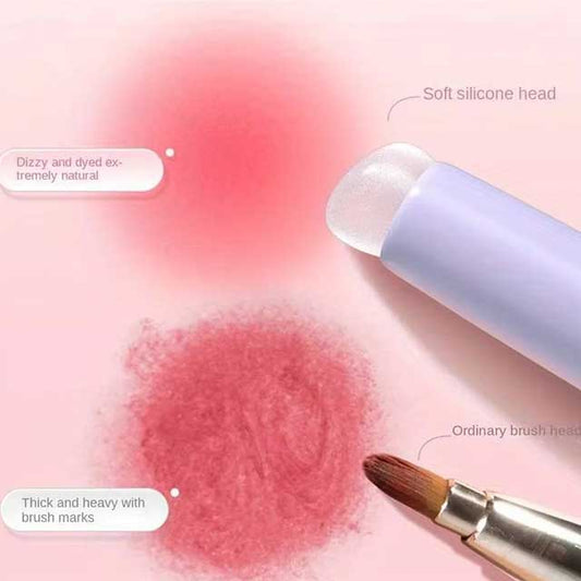Silicone Lip Brush with Cap – Portable Lipstick & Balm Applicator with ABS Handle for Blending & Smudge Coverage