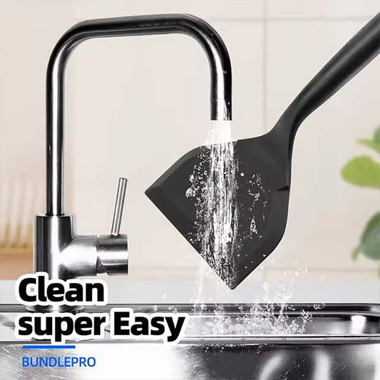 Silicone Spatula Turner – Non-Stick Wide Shovel for Pancakes, Omelettes, Eggs, Fish & Pizza