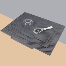 30*40CM Silicone Wave Dish Drying Mat – Heat-Resistant Non-Slip Countertop Drainer Pad & Foldable Kitchen Table Placemat