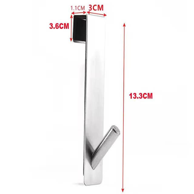 Stainless Steel S-Shape Over Glass Door Shower Towel Rack – Bathroom Bathrobe & Towel Hanger Hooks for Shower Door