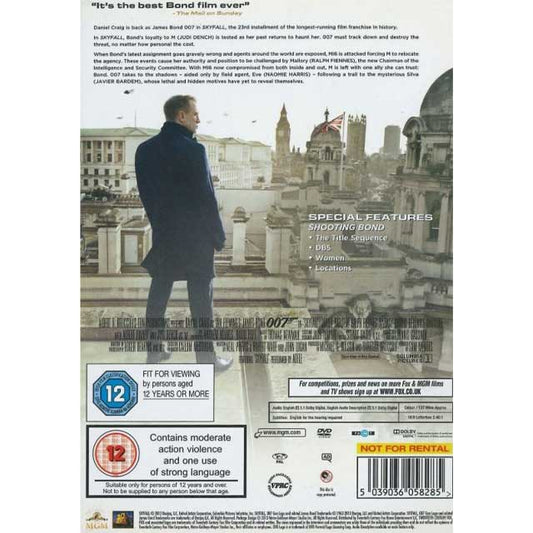 Skyfall (2012) DVD – Official James Bond 007 Film Featuring Daniel Craig &amp; Javier Bardem | Region 2 Collection