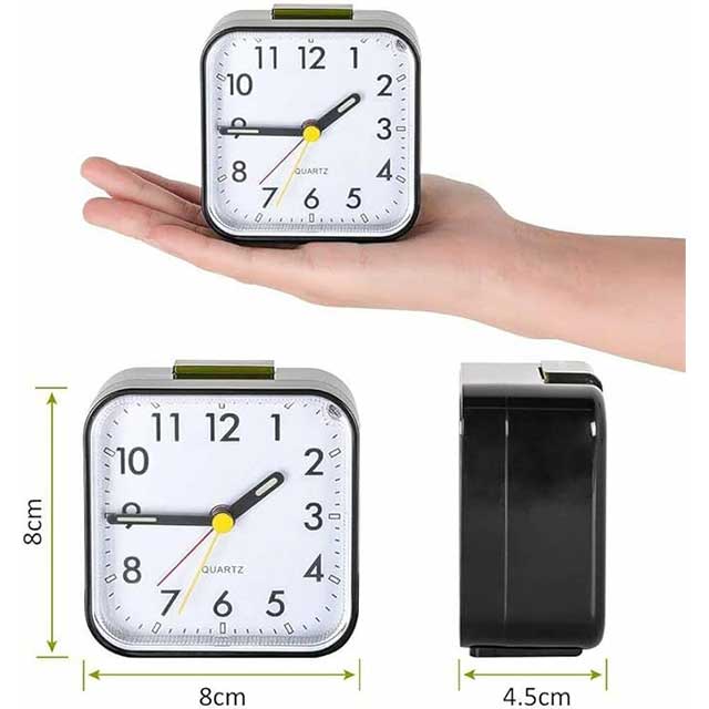 Small Silent Alarm Clock for Heavy Sleepers