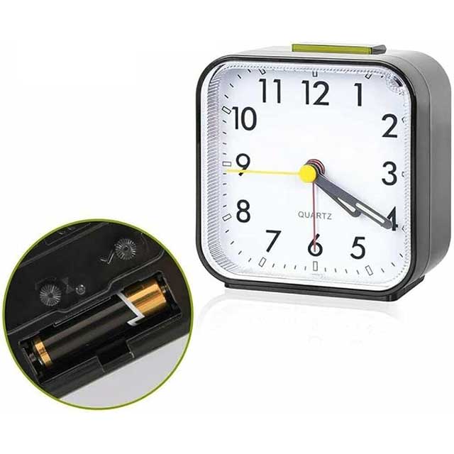 Small Silent Alarm Clock for Heavy Sleepers