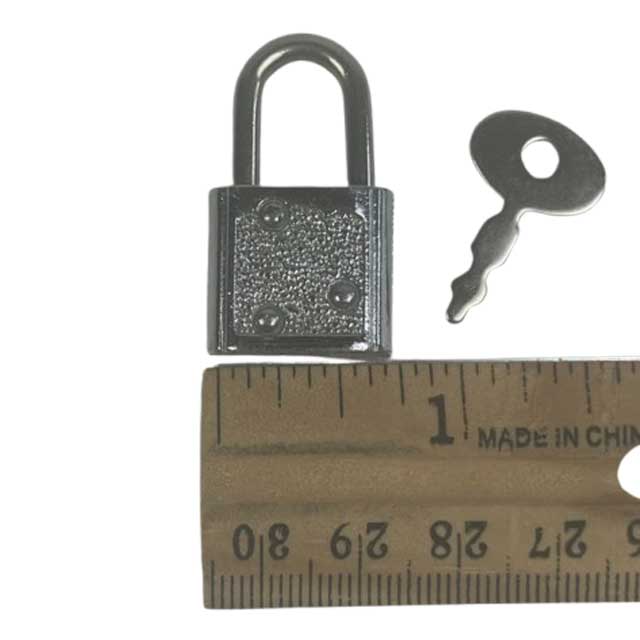 Small Silvertone Diary Lock with Key – Vintage Secure Closure for Diaries &amp; Journals