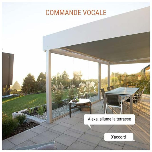 Konyks Pluviose Easy EU: Smart Outdoor WiFi & Bluetooth Socket | IP55, 16A, 3680W | Energy Monitoring | Alexa & Google Home Compatible