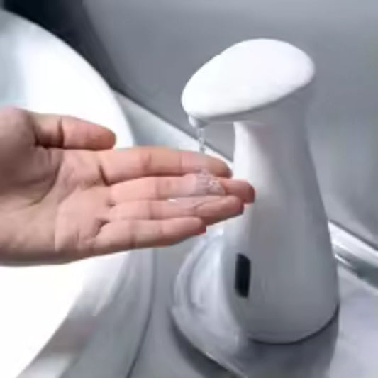 Smart Automatic Sensor Hand Soap Dispenser – High-Quality White ABS Waterproof Shell – Touchless Infrared Hand Washing Device for Bathroom & Kitchen