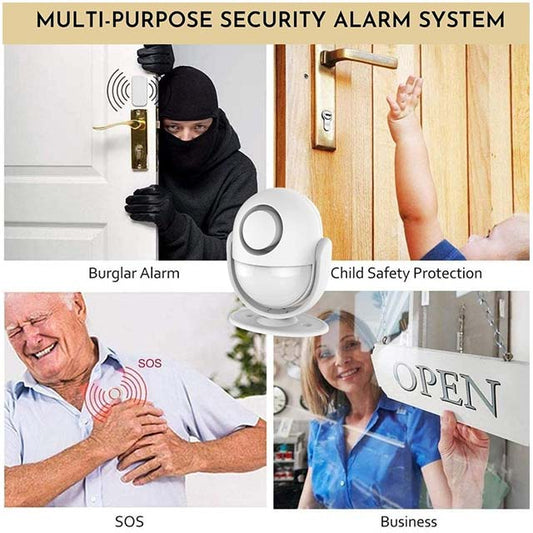 Smiledrive Smart Motion Sensor Alarm - WiFi Movement Detector with PIR Security, Compatible with iOS &amp; Android Devices