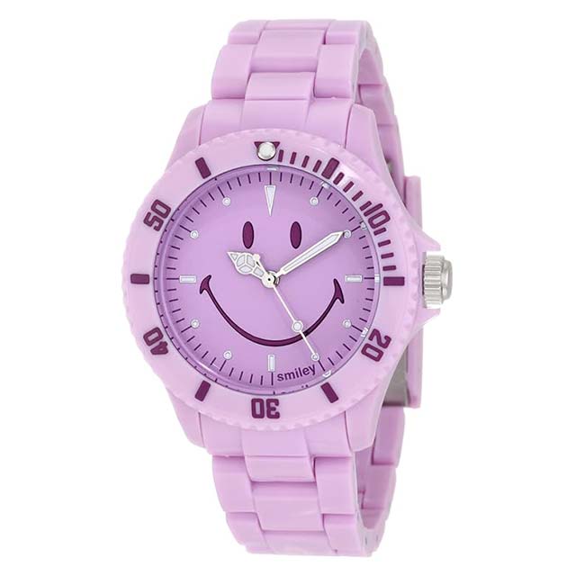 Smiley "Happy Time" Women's Pretty Pastel Purple Analogue Watch – Fashionable Timepiece WGS-PPPLV01