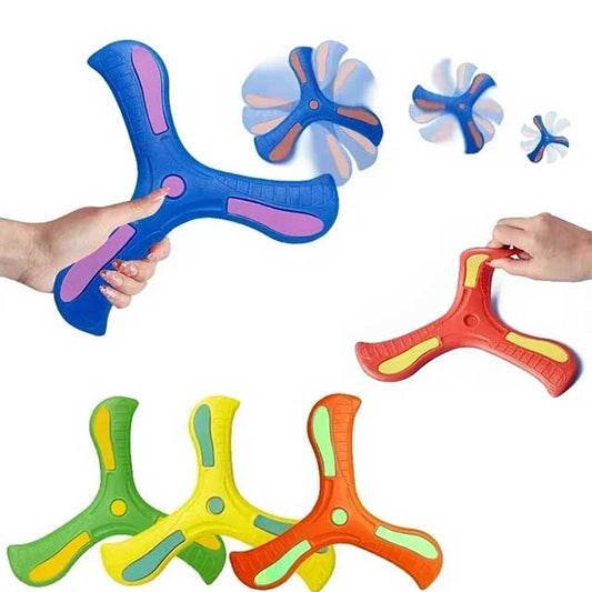 Soft EVA Boomerang Flying Disc – Kids Hand Throw Return Dart Toy for Outdoor Sports & Games