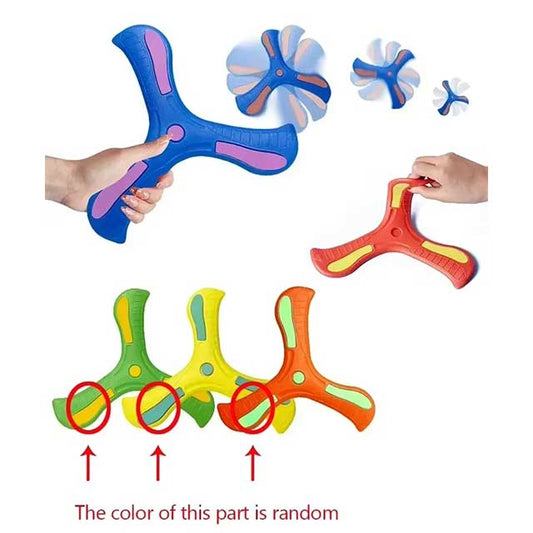 Soft EVA Boomerang Flying Disc – Kids Hand Throw Return Dart Toy for Outdoor Sports & Games