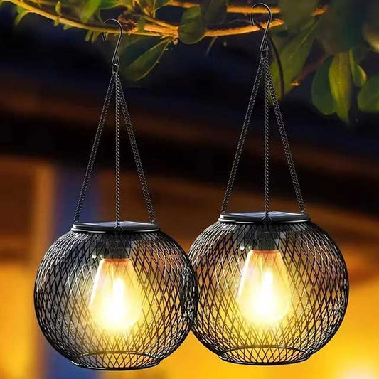 Waterproof Outdoor Solar Lantern – Hanging LED Light for Yard, Garden & Pathway Decoration