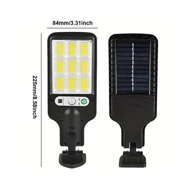 Solar Lights for Garden & Patio - Waterproof Outdoor Solar Street Lamp with PIR Motion Sensor, COB Powered Security Lighting for Yard & Path