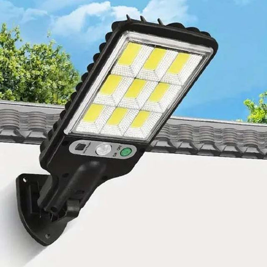 Solar Lights for Garden & Patio - Waterproof Outdoor Solar Street Lamp with PIR Motion Sensor, COB Powered Security Lighting for Yard & Path