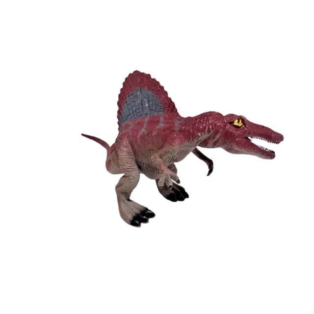 Spinosaurus Dinosaur Dino Figure | Plastic Action Figure | 7” Tall | Fierce Red