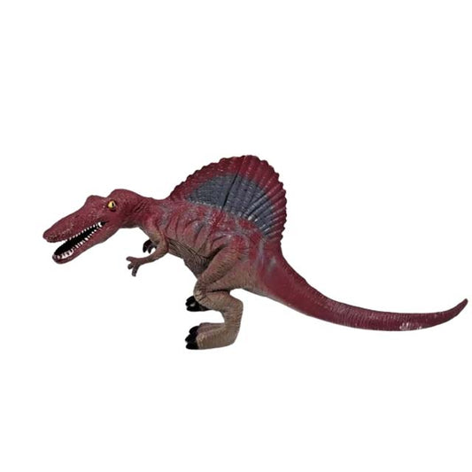 Spinosaurus Dinosaur Dino Figure | Plastic Action Figure | 7” Tall | Fierce Red