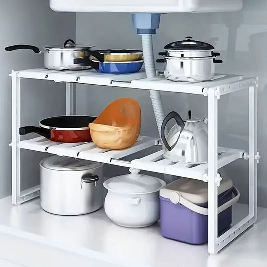Stackable Cabinet Organizer Shelves | Versatile Kitchen Counter & Pantry Storage Rack