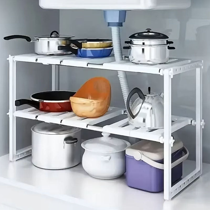 Étagères de rangement empilables pour placards | Organiseur de cuisine polyvalent pour comptoir et garde-manger